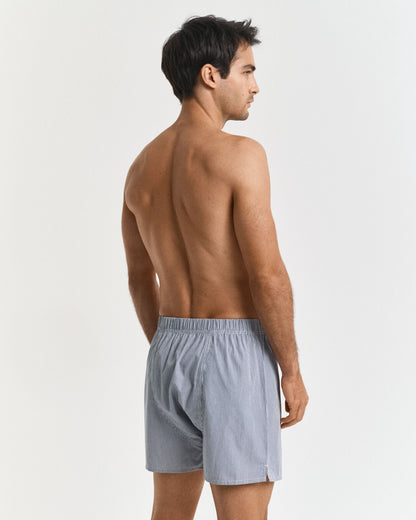2-Pack Stripe & Solid Boxer Shorts