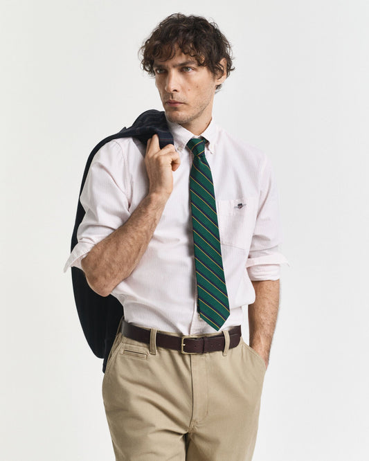 Regular Fit Banker Stripe Classic Oxford Shirt
